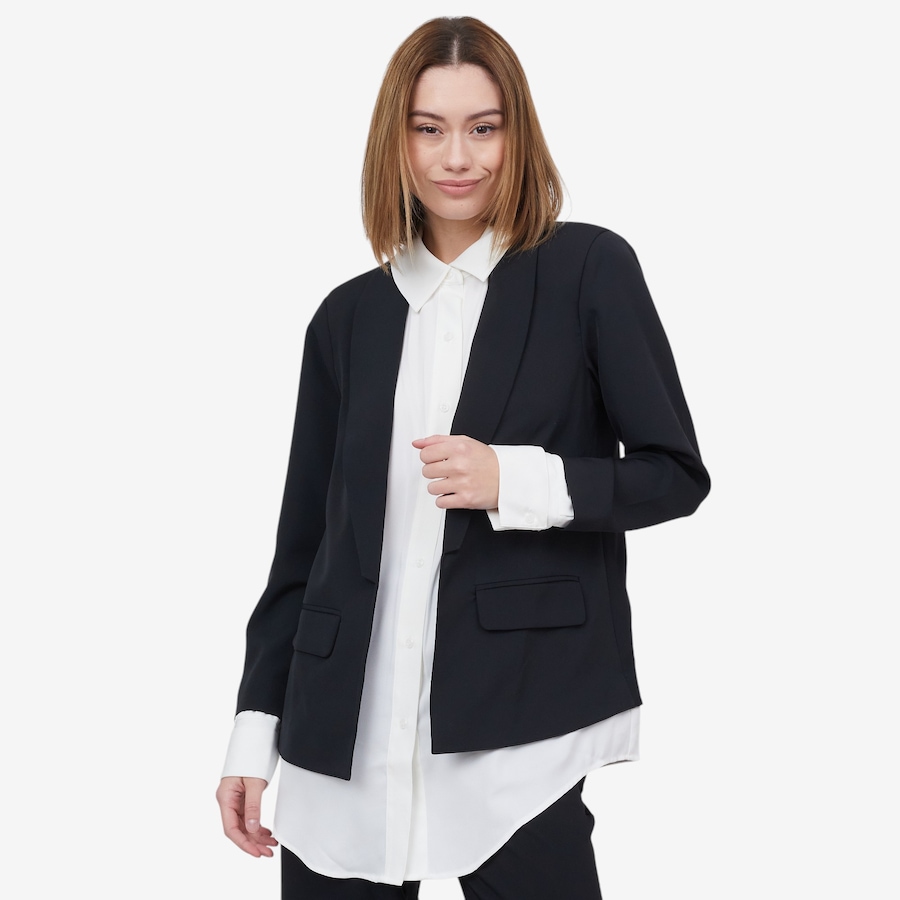Image 100932_BLK.jpg, Product 100-932 / Price $89.88, by Stacy London Crepe Jacket with Attached Shirt  from by Stacy London on TSC.ca's Fashion department