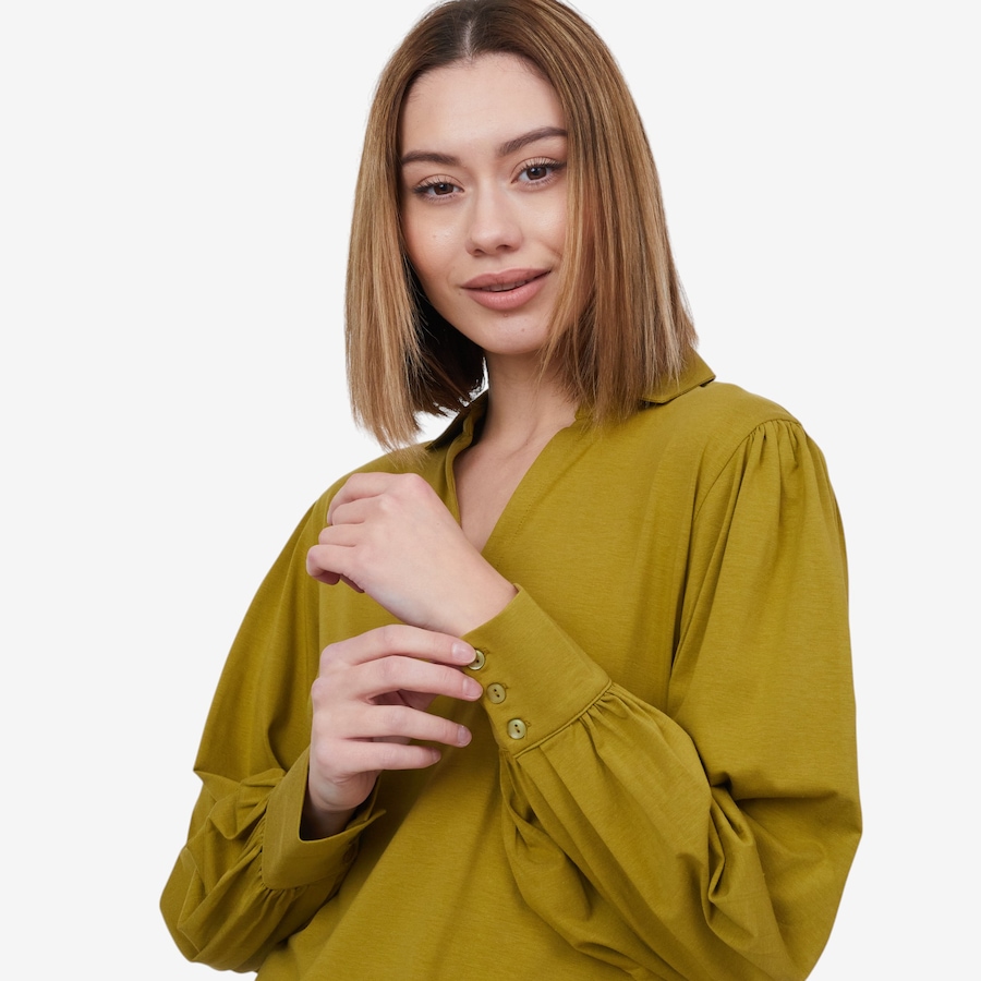 Image 100940_MOSS.jpg, Product 100-940 / Price $29.33, by Stacy London Cotton Modal Jersey Shirt from by Stacy London on TSC.ca's Fashion department