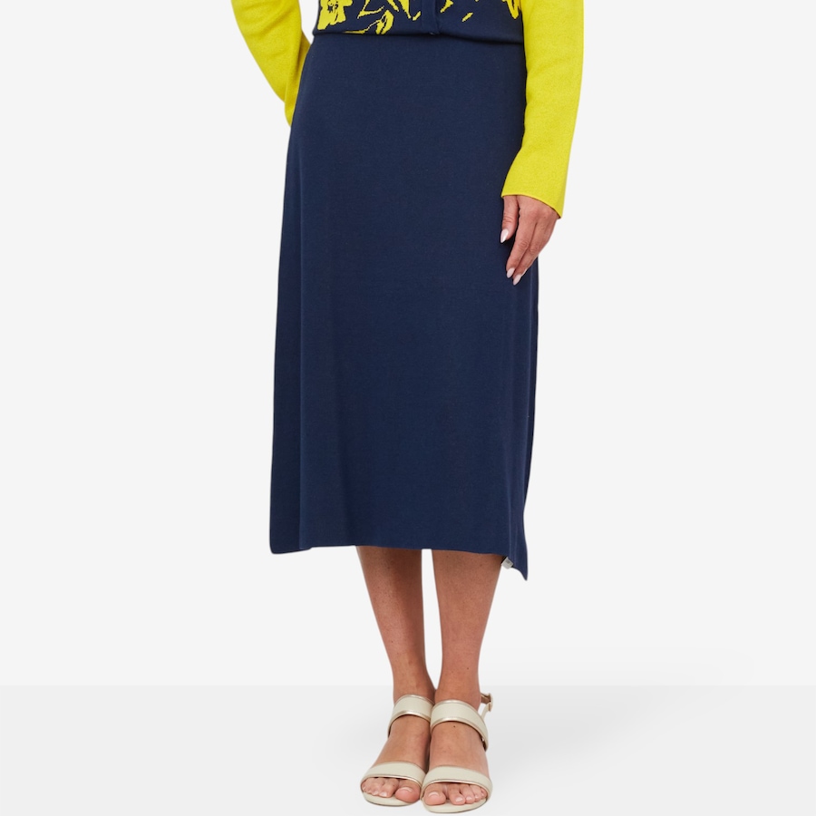 Image 100946_NVY.jpg, Product 100-946 / Price $44.88, by Stacy London Lightweight Cotton Knit Jacquard Skirt from by Stacy London on TSC.ca's Fashion department