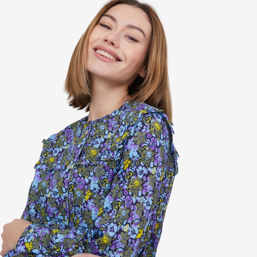 Image 100949_IDF.jpg, Product 100-949 / Price $29.33, by Stacy London Printed Voile Blouse from by Stacy London on TSC.ca's Fashion department