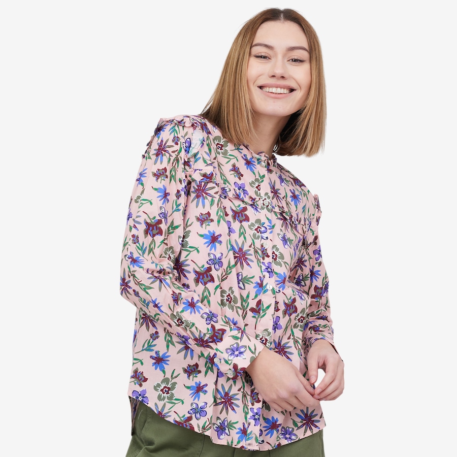 Image 100949_PKF.jpg, Product 100-949 / Price $29.33, by Stacy London Printed Voile Blouse from by Stacy London on TSC.ca's Fashion department