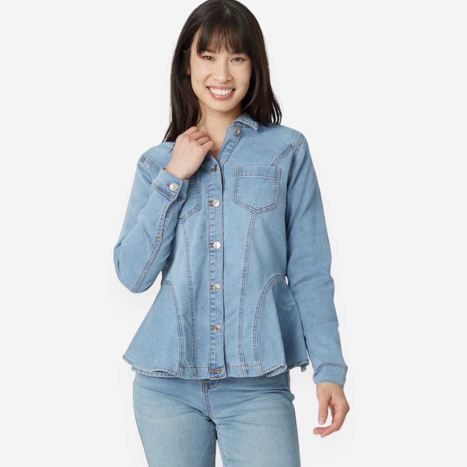 Diane Gilman Fit and Flare Denim Jacket - TSC.ca