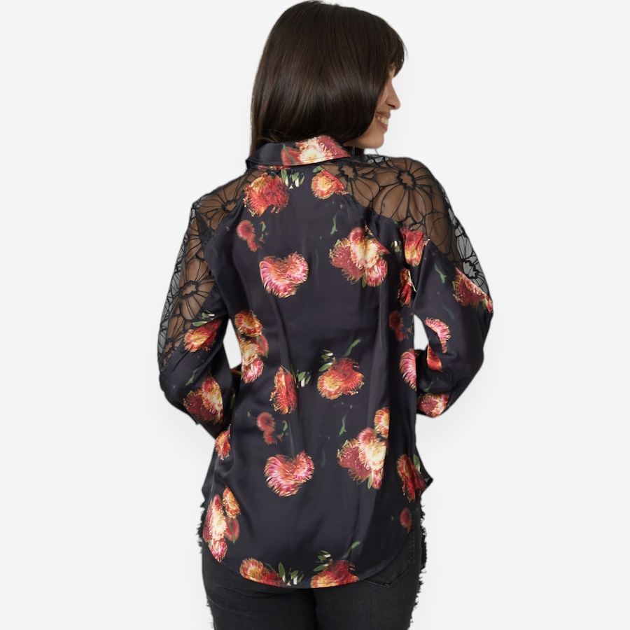Image 100965_ALTMORE3.jpg, Product 100-965 / Price $29.33, Diane Gilman Button Up Blouse with Lace Shoulder Panels from DG2 by Diane Gilman on TSC.ca's Fashion department
