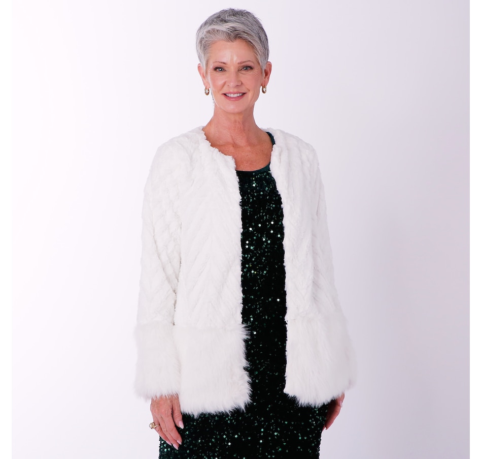 Image 100983_IVR.jpg, Product 100-983 / Price $35.33, Nina Leonard Faux Fur Wow Jacket from Nina Leonard on TSC.ca's Fashion department