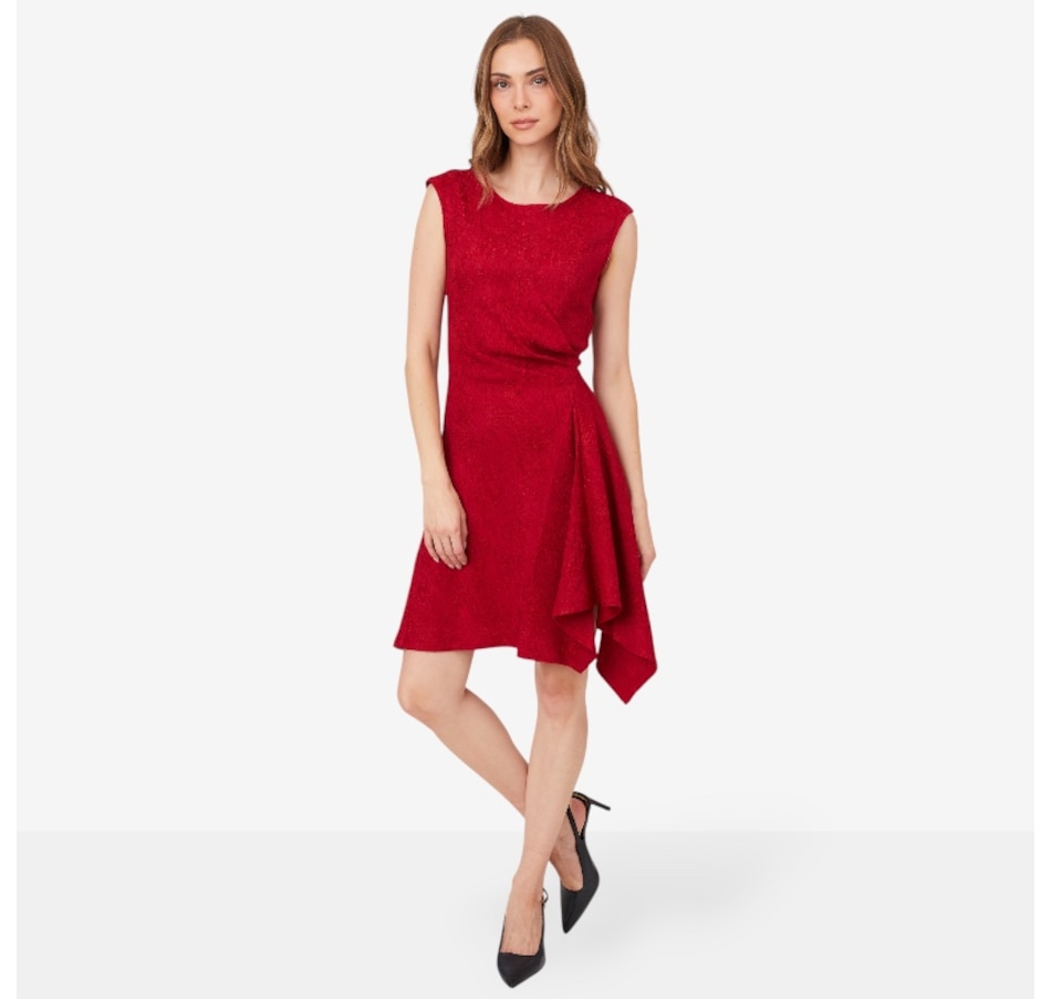Image 101027_REGRD.jpg, Product 101-027 / Price $169.88, N Natori Botanical Textured Sleeveless Side Draped Dress from N Natori on TSC.ca's Fashion department