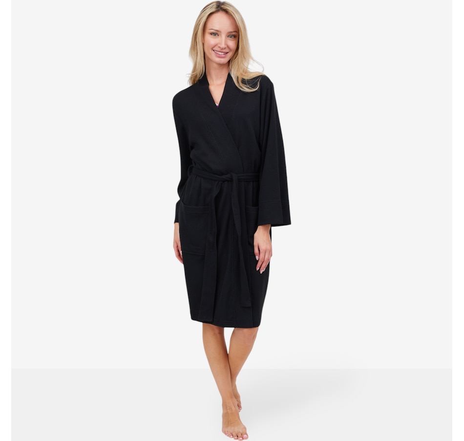 Image 101032_BLK.jpg, Product 101-032 / Price $100.00, N Natori Tranquility Waffle Robe from N Natori on TSC.ca's Fashion department