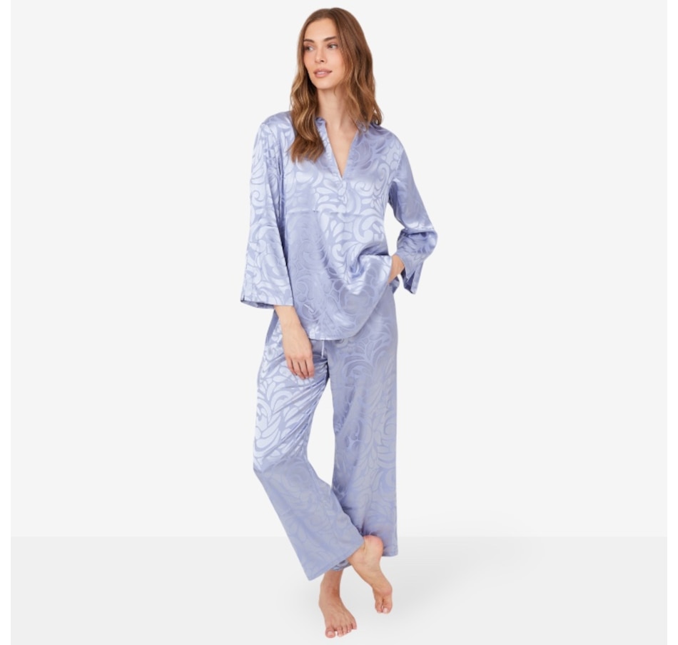 Image 101040_ALTMORE2.jpg, Product 101-040 / Price $89.88, N Natori Scroll Satin Jacquard Long Sleeve PJ Set from N Natori on TSC.ca's Fashion department