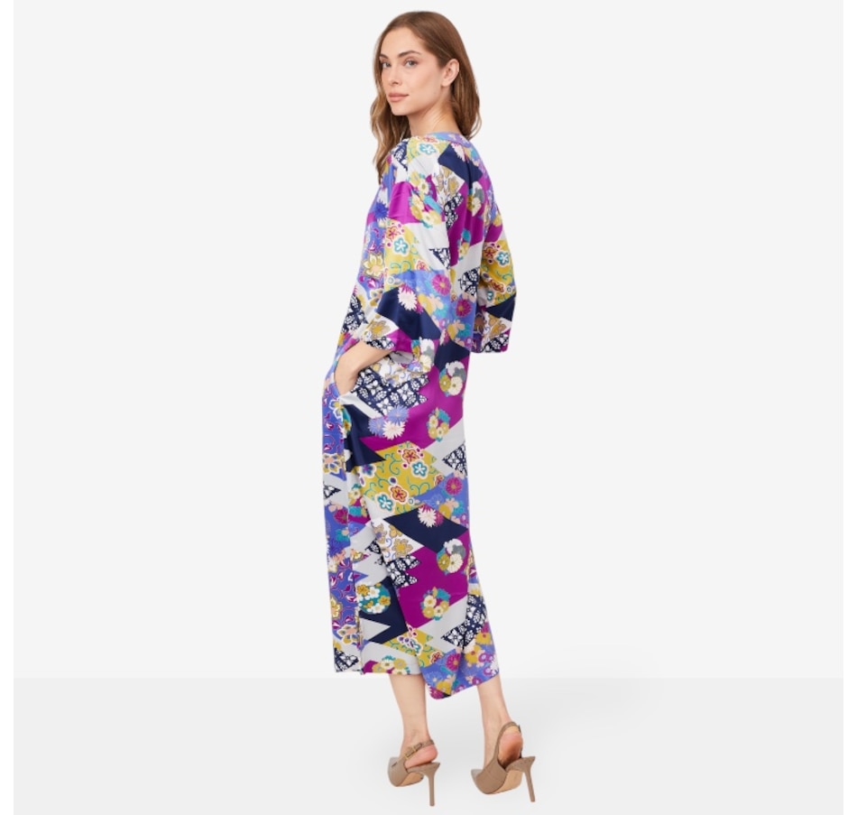 Image 101042_ALTMORE1.jpg, Product 101-042 / Price $110.00, N Natori Deco Stretch Silky Satin Caftan from N Natori on TSC.ca's Fashion department