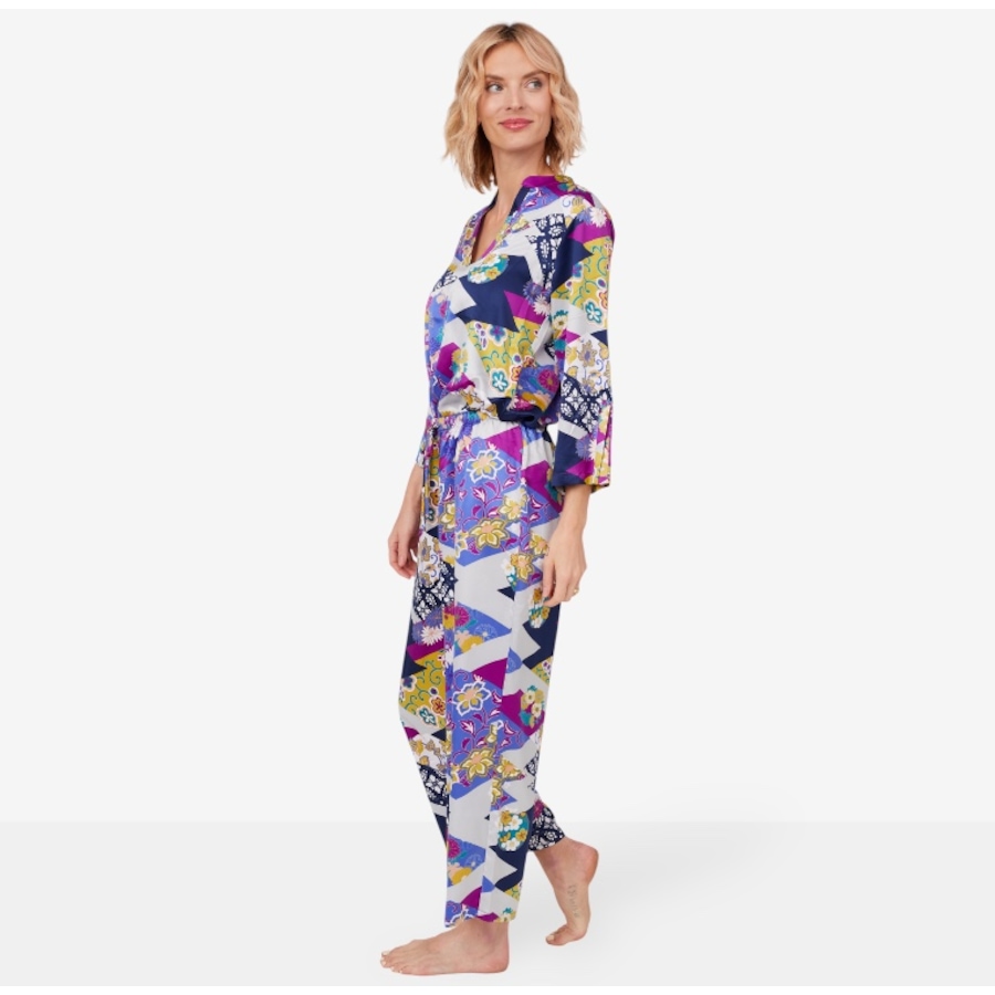 Image 101043_ALTMORE2.jpg, Product 101-043 / Price $110.00, N Natori Deco Stretch Silky Satin PJ Set from N Natori on TSC.ca's Fashion department