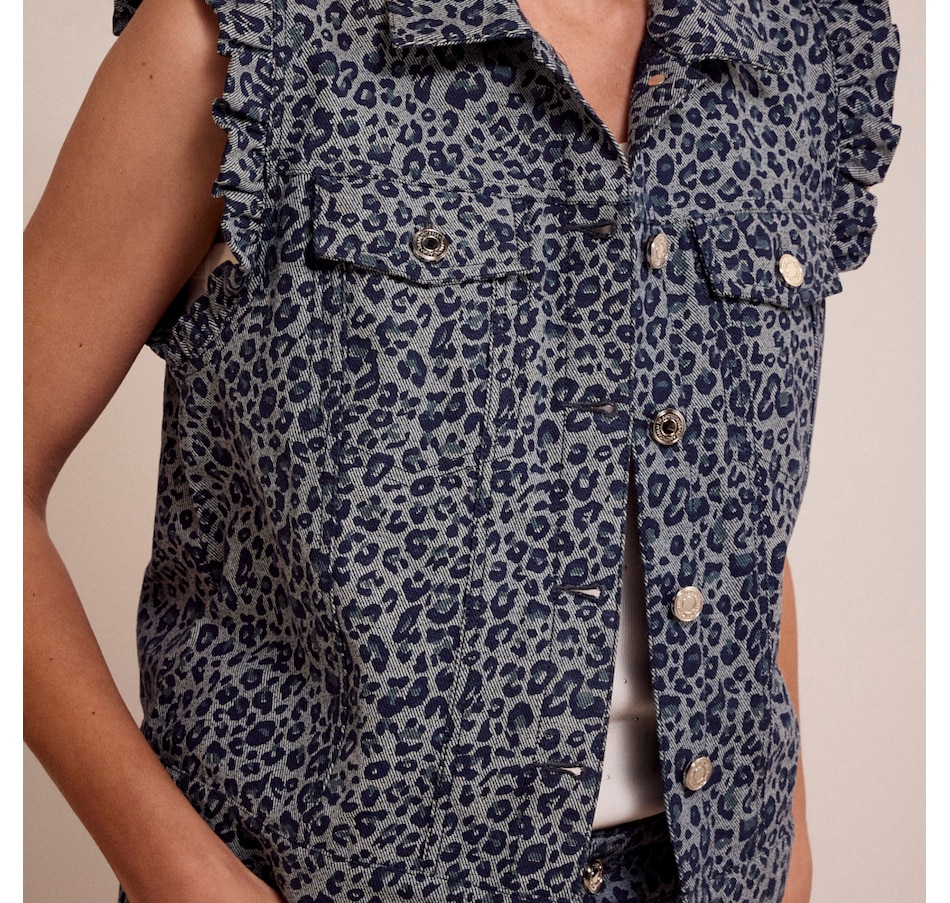 Image 101064_ALTMORE1.jpg, Product 101-064 / Price $99.88, Tramontana Leopard Denim Vest from Tramontana on TSC.ca's Fashion department