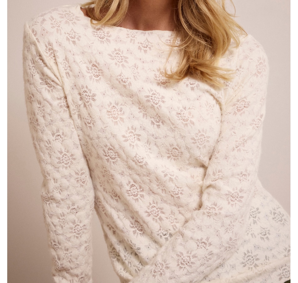 Image 101078_ALTMORE1.jpg, Product 101-078 / Price $49.88, Tramontana Brushed Stretch Lace Top from Tramontana on TSC.ca's Fashion department