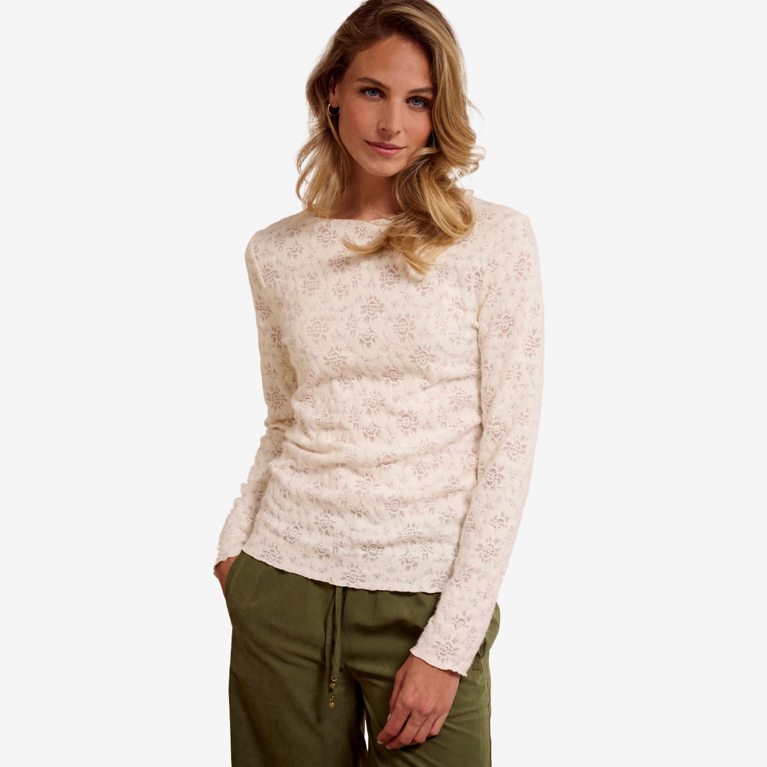 Tramontana Brushed Stretch Lace Top - TSC.ca