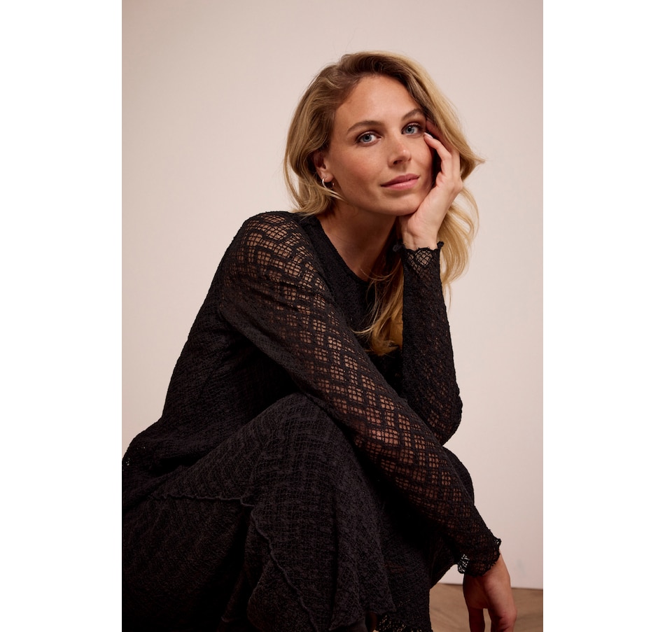 Image 101079_ALTMORE2.jpg, Product 101-079 / Price $74.88, Tramontana Long Sleeve Stretch Lace Top from Tramontana on TSC.ca's Fashion department