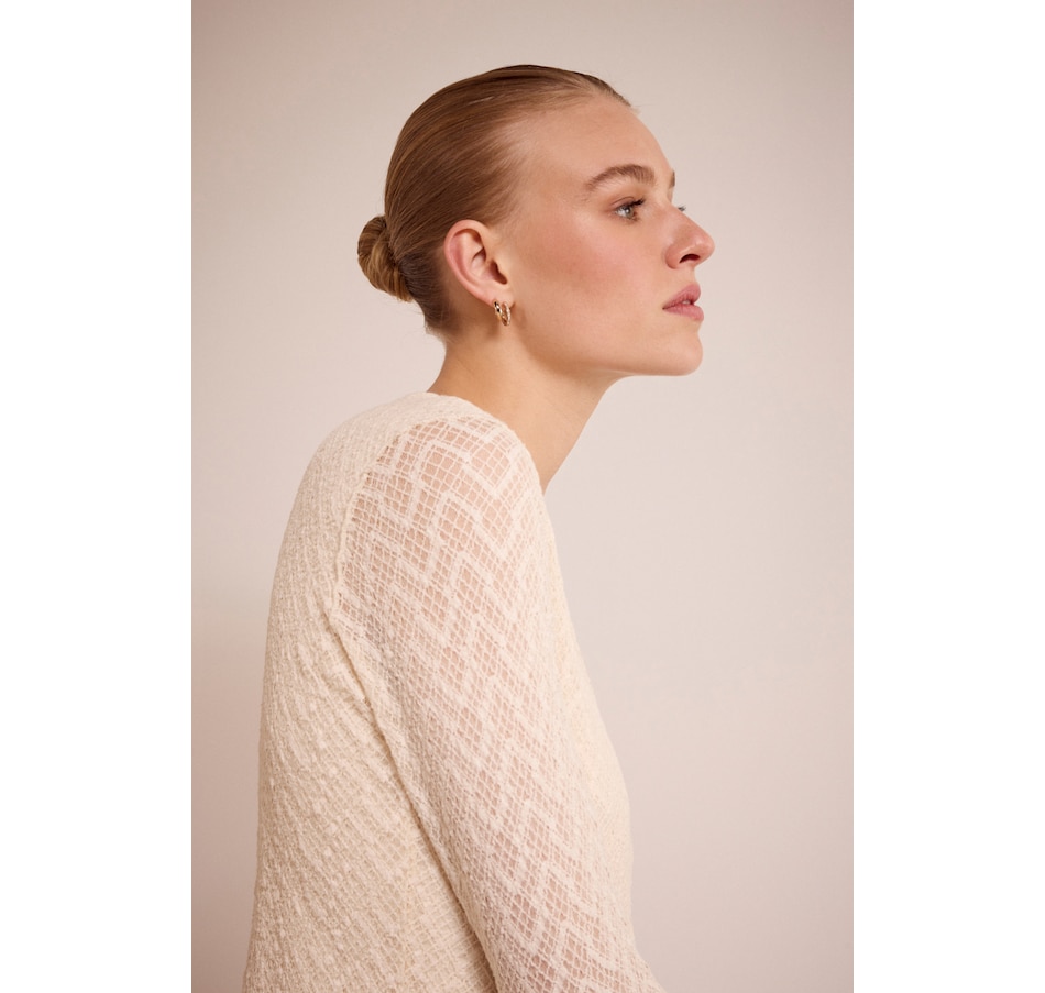 Image 101079_ALTMORE3.jpg, Product 101-079 / Price $74.88, Tramontana Long Sleeve Stretch Lace Top from Tramontana on TSC.ca's Fashion department