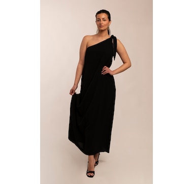 Katherine Karambelas Phoebe One Shoulder Maxi Dress