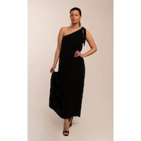 Katherine Karambelas Phoebe One Shoulder Maxi Dress