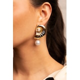 Katherine Karambelas Leonita Shell and Pearl Earrings