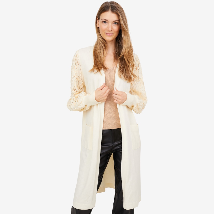Image 101137_CRM.jpg, Product 101-137 / Price $29.33, C. Wonder Luxe Yarn Cardigan with Novelty Woven Pearl Sleeves from C. Wonder on TSC.ca's Fashion department