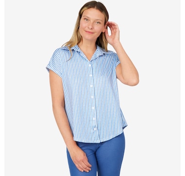 Kim & Co. Brazil Knit Must Have Short Sleeve Shirt
