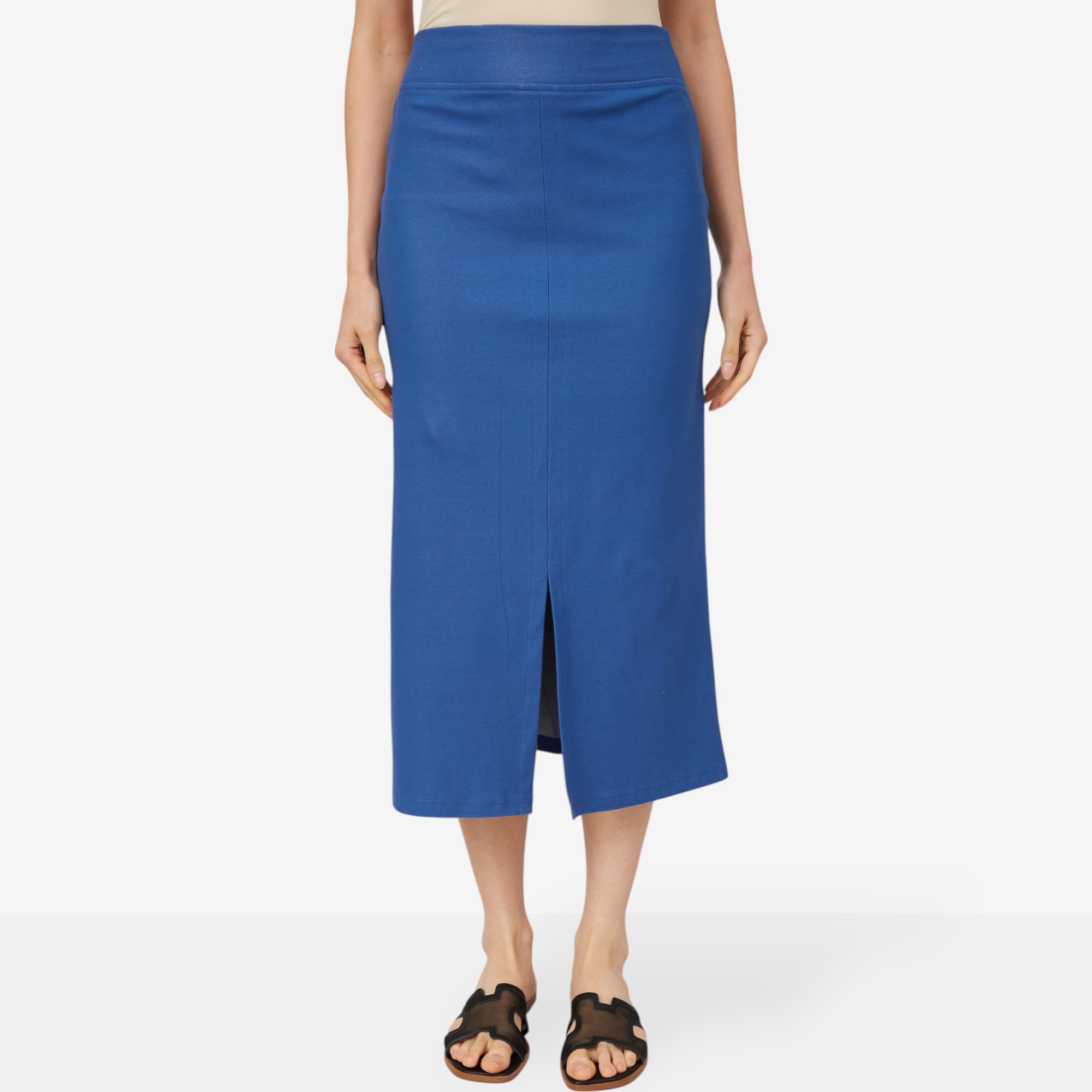 Kim & Co. Deluxe Denim Knit Long Skirt - TSC.ca