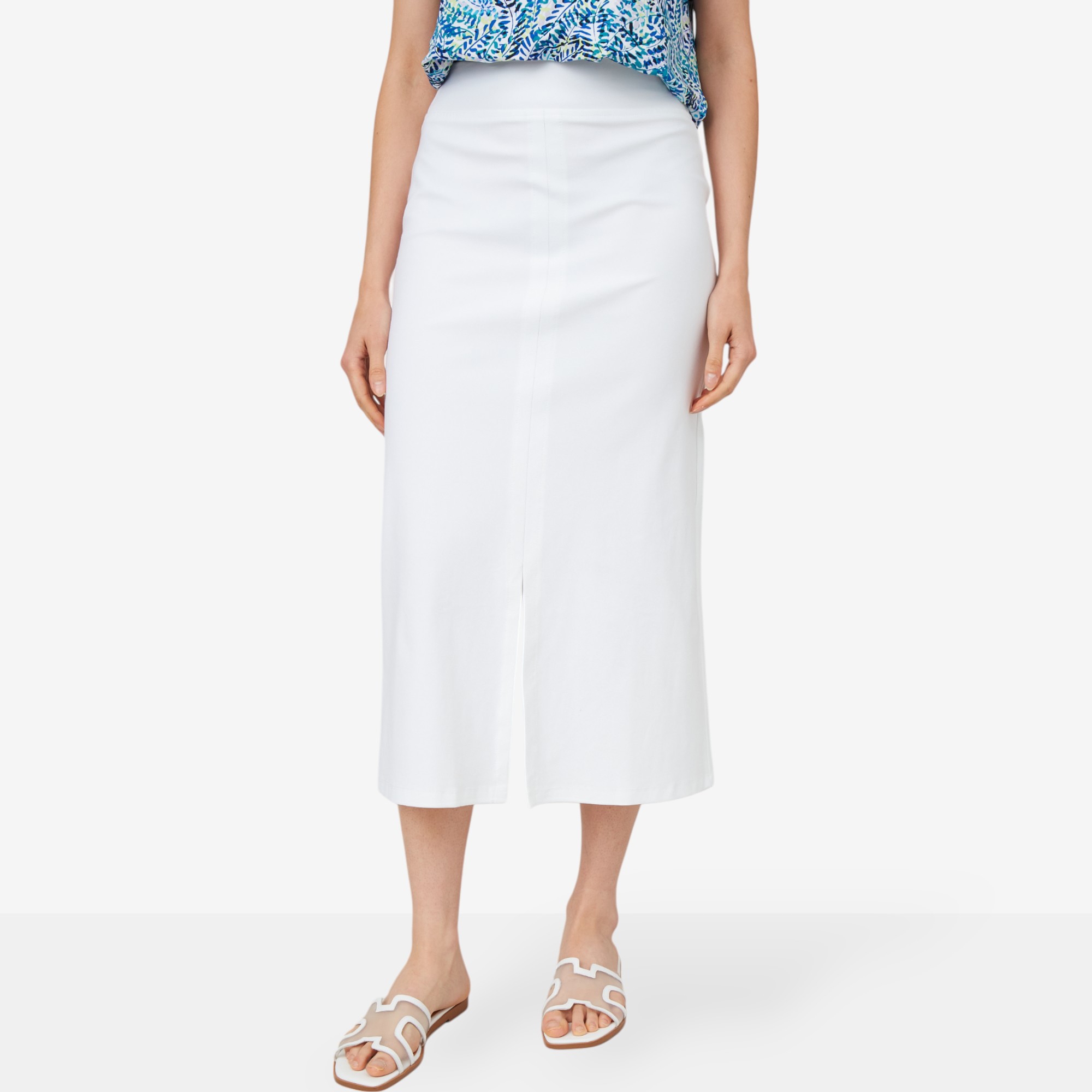 Kim & Co. Deluxe Denim Knit Long Skirt - TSC.ca