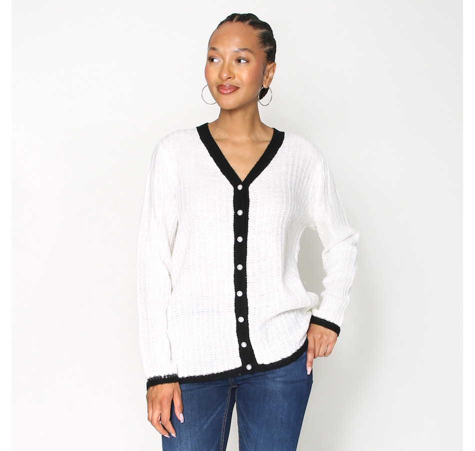 Image 101210_IYB.jpg, Product 101-210 / Price $43.33, Brian Bailey Sequin Knit Pearl Button Cardigan from Brian Bailey on TSC.ca's Fashion department