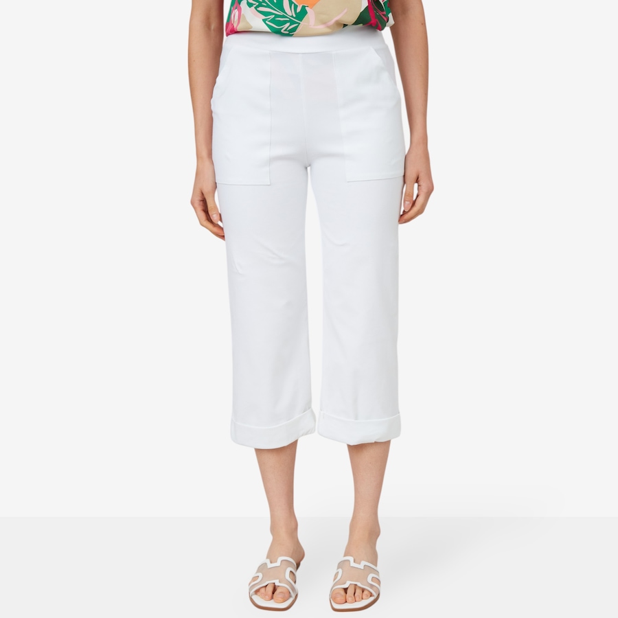 Image 101289_ECR.jpg, Product 101-289 / Price $24.33, Kim & Co. Deluxe Denim Knit Starlet Cuffed Cropped Pant from Kim & Co. on TSC.ca's Fashion department