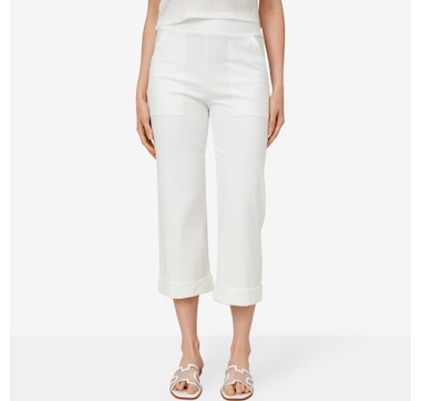 Kim & Co. Deluxe Denim Knit Starlet Cuffed Cropped Pant