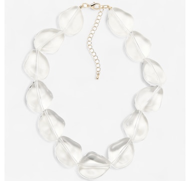 Product 101-304 / Price $29.99 , Mr. Max Clear Statement Necklace