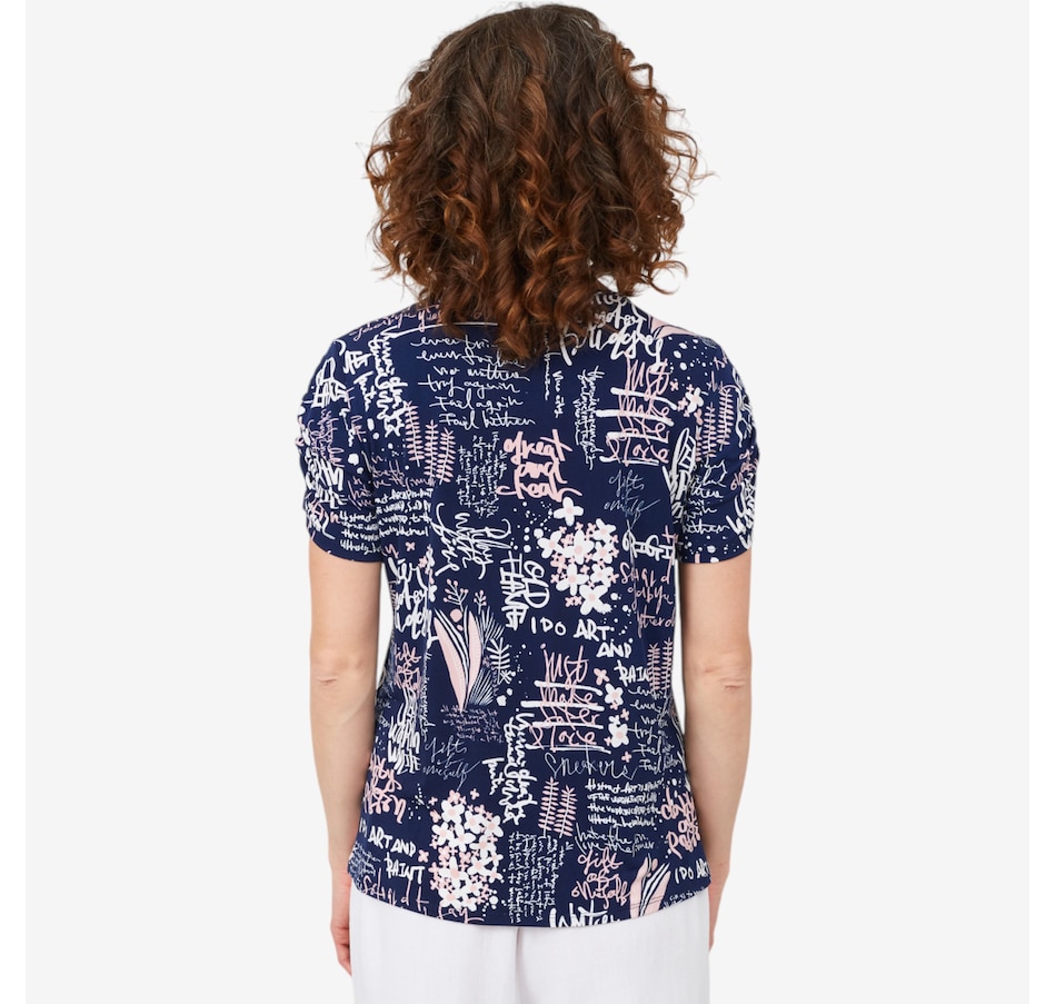 Image 101314_ALTMORE3.jpg, Product 101-314 / Price $29.88, Mr. Max Conversation Print Brazil Knit Top from Mr. Max on TSC.ca's Fashion department