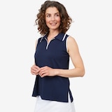Mr. Max Bamboo Cotton Quarter Zip Polo Top