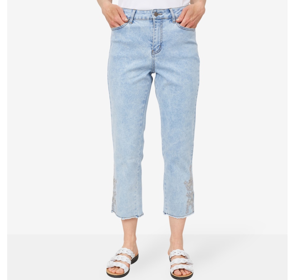 Image 101328_LTW.jpg, Product 101-328 / Price $34.33, Mr. Max Denim Crop Pant with Embellishment Detail from Mr. Max on TSC.ca's Fashion department