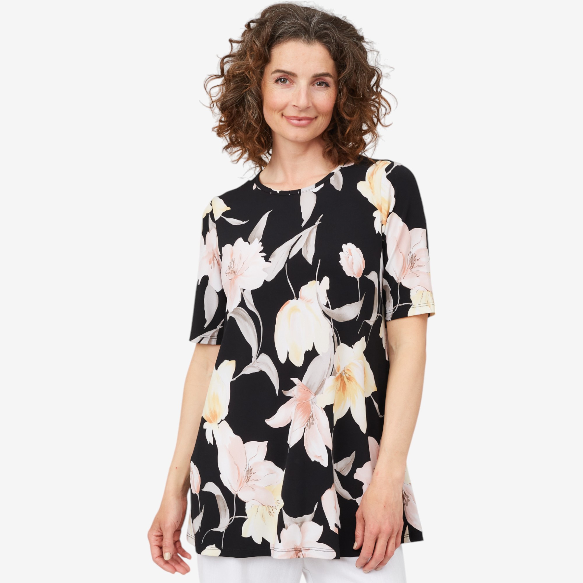 Mr. Max Printed Brazil Knit Swing Tunic - TSC.ca