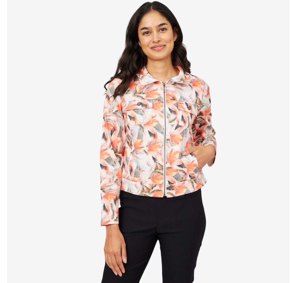 Image 101366_CLPNK.jpg, Product 101-366 / Price $49.33, Mr. Max Stretch Digital Cotton Sateen Denim Style Jacket from Mr. Max on TSC.ca's Fashion department