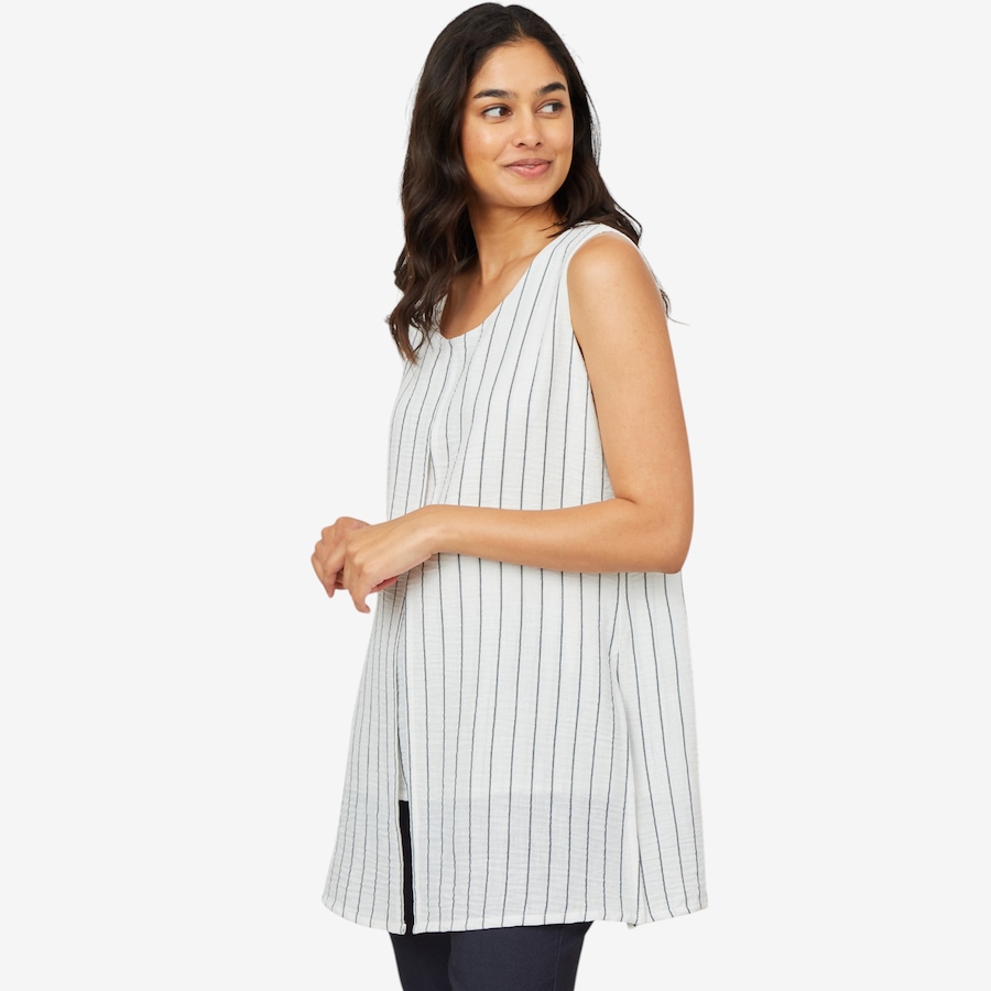 Image 101409_IVOSE.jpg, Product 101-409 / Price $29.33, Mr. Max Linen Look Stripe Tunic from Mr. Max on TSC.ca's Fashion department