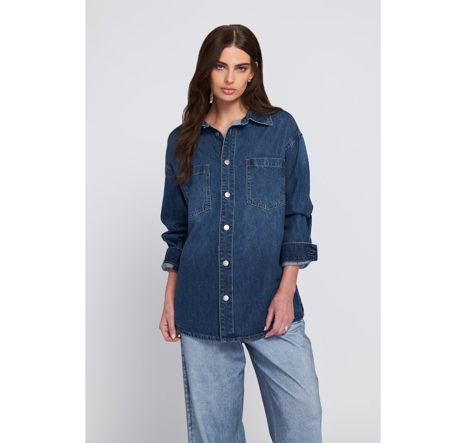 Image 101453_WDIND.jpg, Product 101-453 / Price $29.33, ELLE Soft Denim Shirt from ELLE on TSC.ca's Fashion department