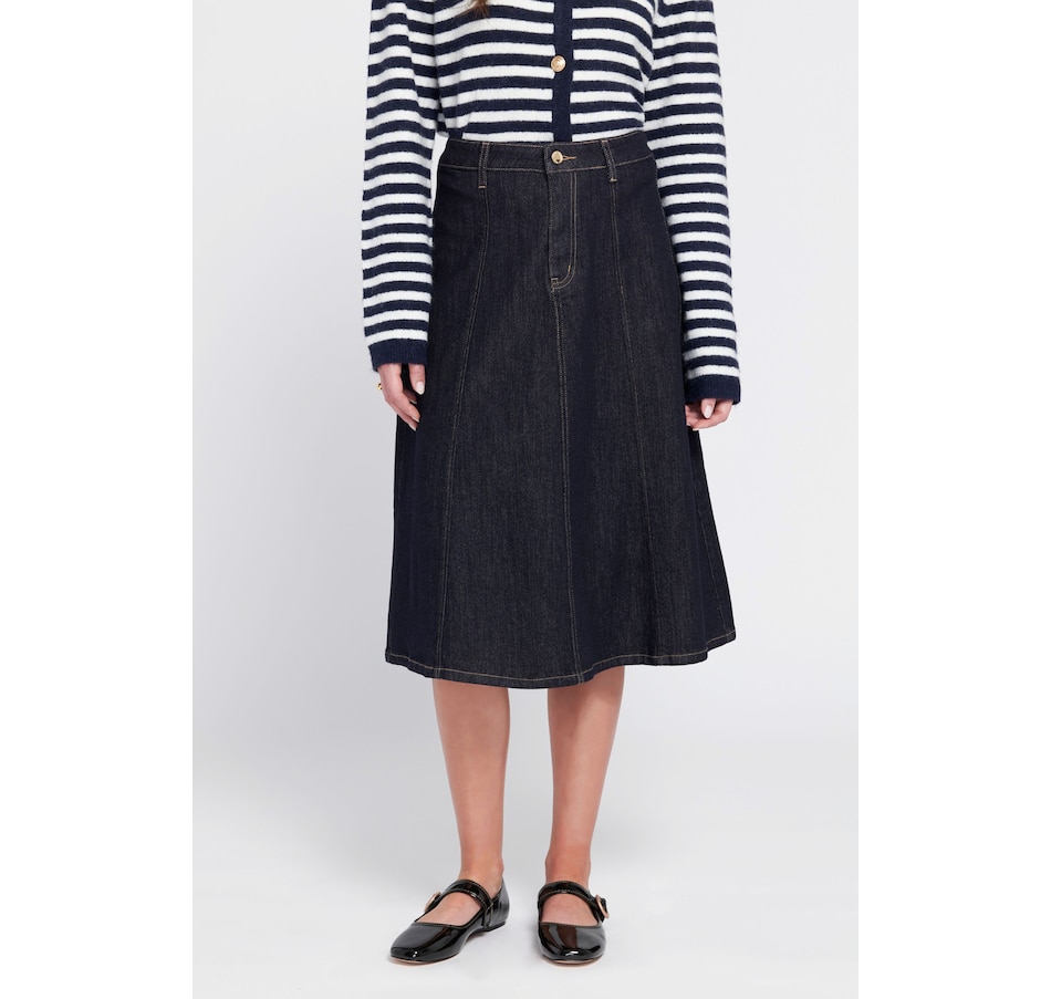 Image 101456_ID.jpg, Product 101-456 / Price $54.88, ELLE Denim Midi Skirt from ELLE on TSC.ca's Fashion department