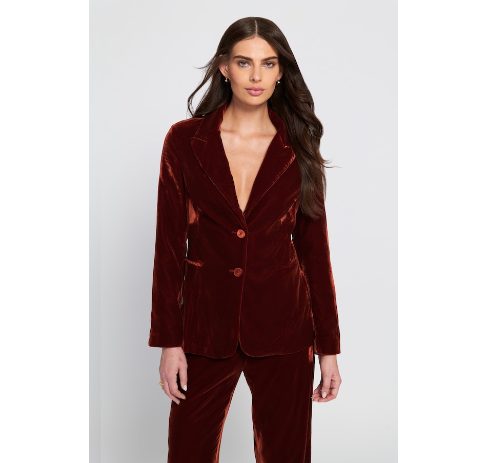 Image 101468_ERSN.jpg, Product 101-468 / Price $104.99, ELLE Velvet Blazer from ELLE on TSC.ca's Fashion department
