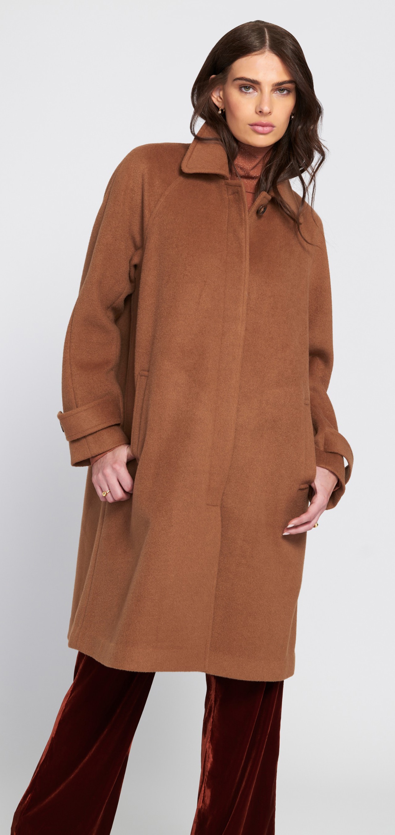 ジャケット・アウター Proust Wool-Blend Melton coat Wool Melton x Padded Jacket – La Garçonne