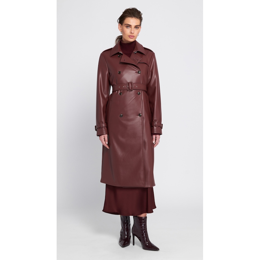 Image 101474_BRG.jpg, Product 101-474 / Price $69.33, ELLE Faux Leather Trench from ELLE on TSC.ca's Fashion department