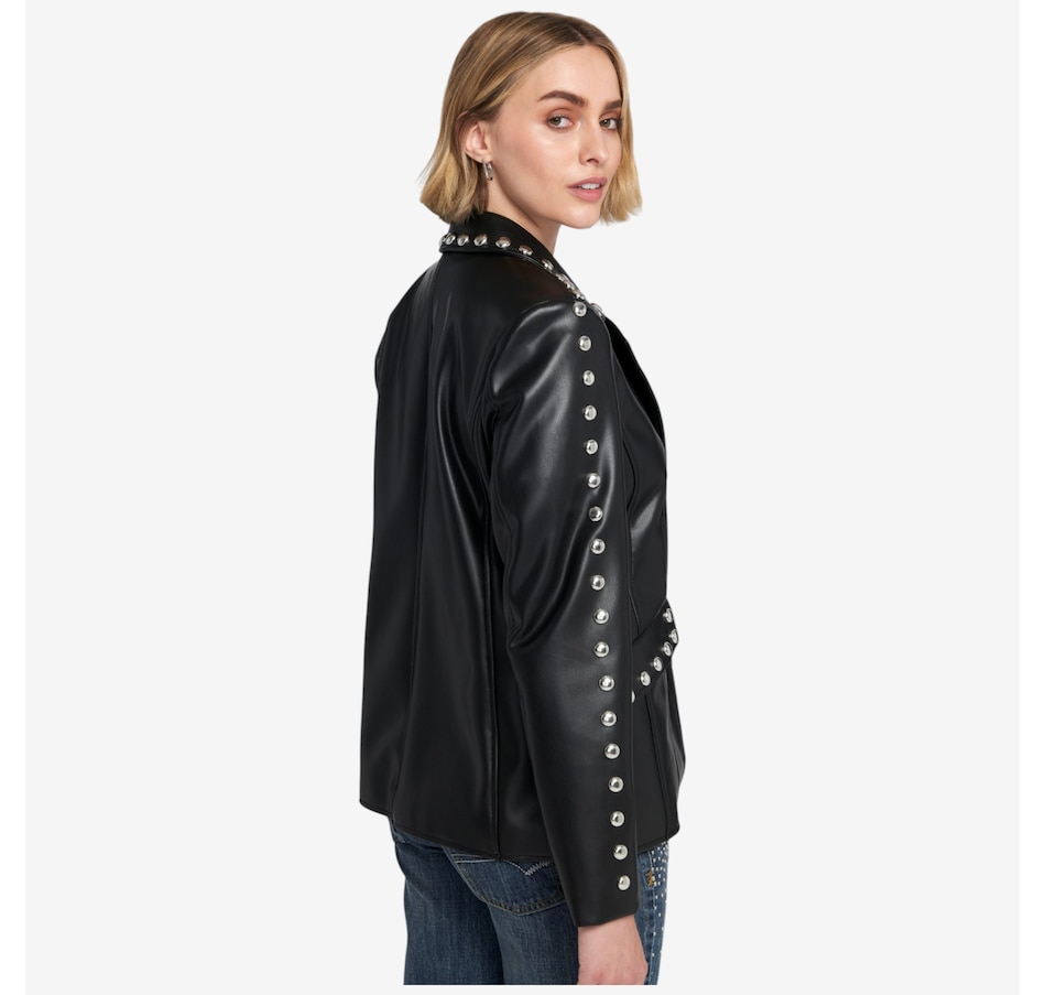 Image 101479_ALTMORE2.jpg, Product 101-479 / Price $124.88, ELLE Studded Faux Leather Blazer from ELLE on TSC.ca's Fashion department