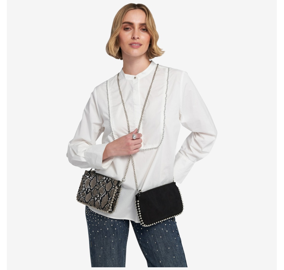 Image 101484_ALTMORE2.jpg, Product 101-484 / Price $44.88, ELLE Silver Trimmed Wallet On Chain from ELLE on TSC.ca's Fashion department