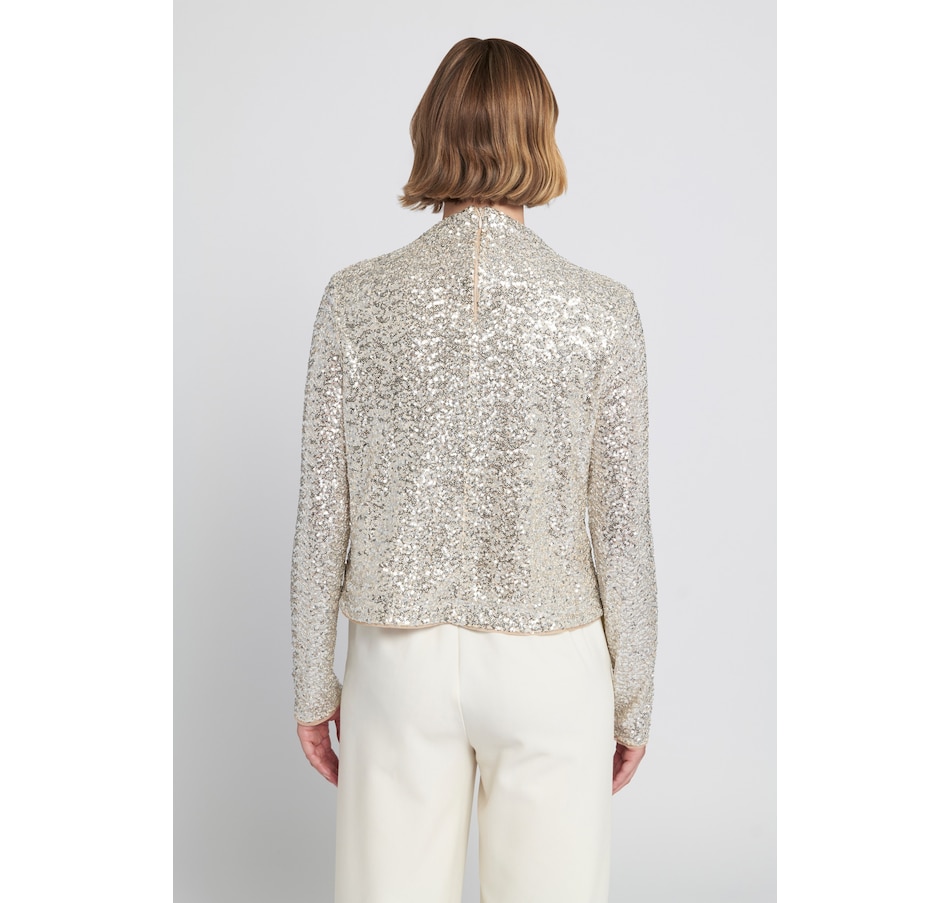 Image 101520_ALTMORE1.jpg, Product 101-520 / Price $85.00, ELLE Sequin Knit Mockneck Top from ELLE on TSC.ca's Fashion department