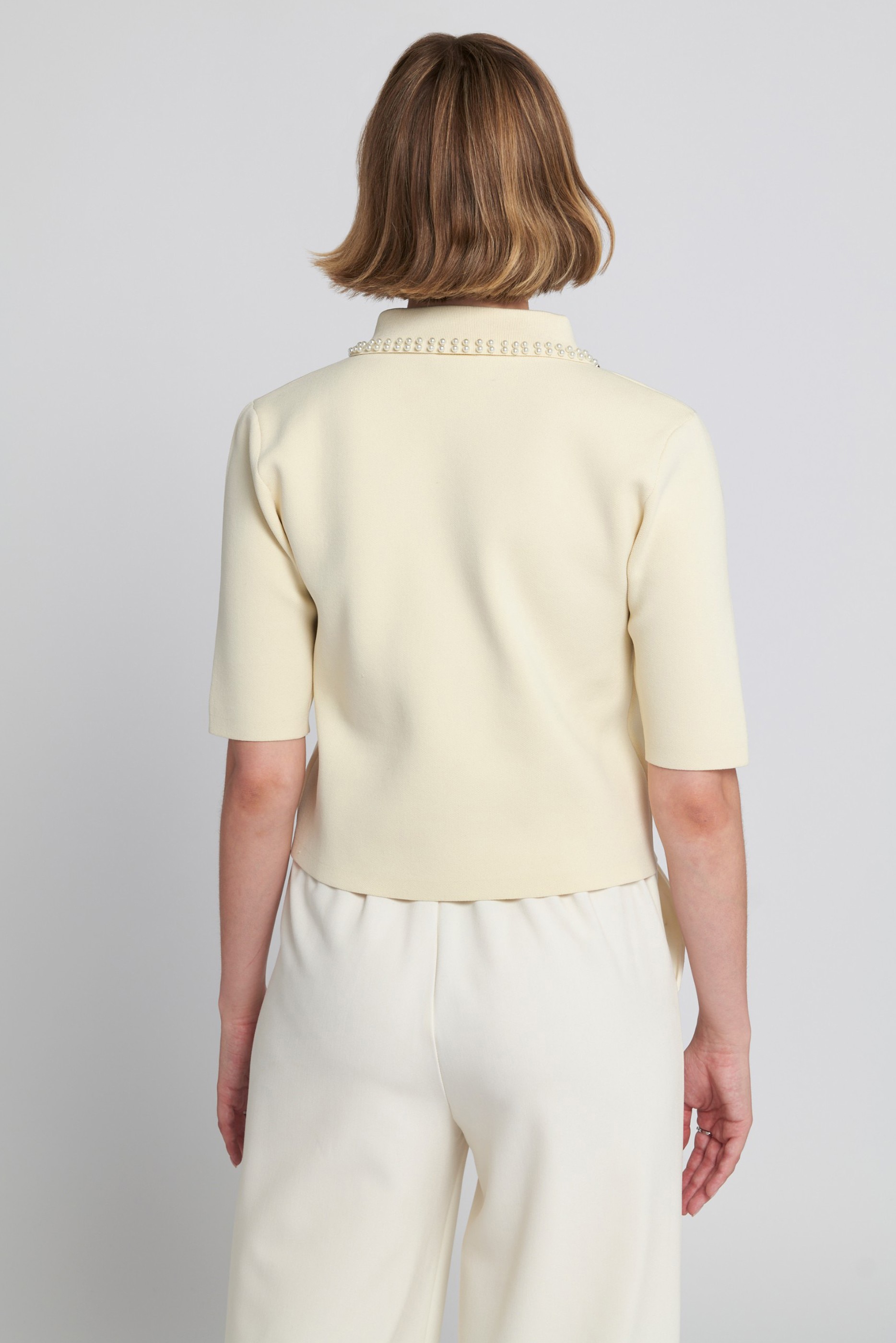 Elle Embellished Collar Knit Top - TSC.ca