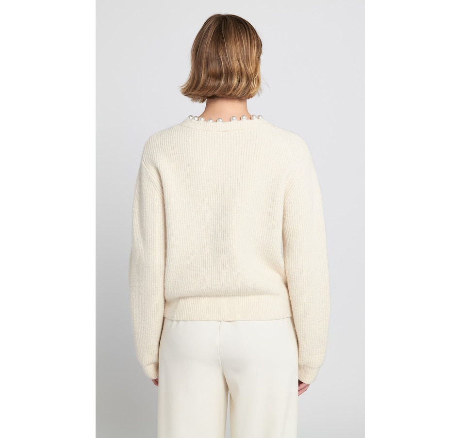 Image 101523_ALTMORE1.jpg, Product 101-523 / Price $79.88, ELLE Pearl Trimmed Sweater from ELLE on TSC.ca's Fashion department