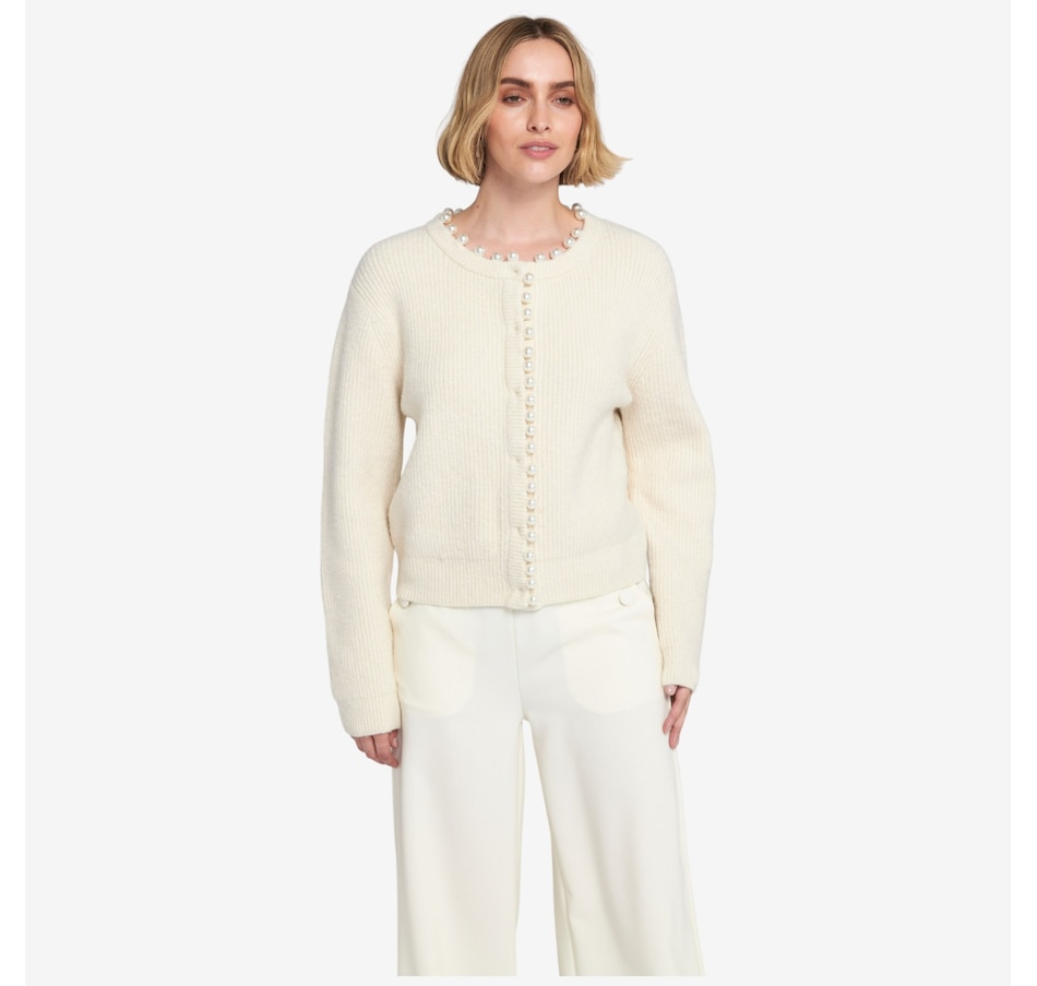 Image 101523_ALTMORE3.jpg, Product 101-523 / Price $79.88, ELLE Pearl Trimmed Sweater from ELLE on TSC.ca's Fashion department