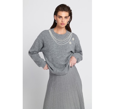 ELLE Embellished Sweater