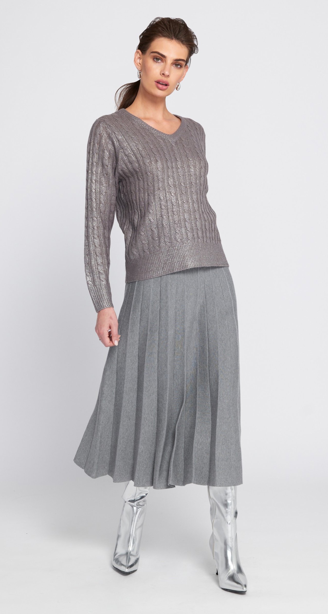 ELLE Pleated Sweater Skirt - TSC.ca