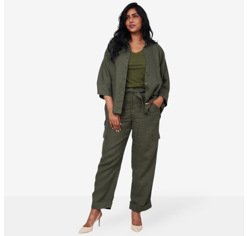 Image 101589_ALTMORE1.jpg, Product 101-589 / Price $49.33, Brian Bailey Short Sleeve Linen Shirt Jacket with V-Neck Tee from Brian Bailey on TSC.ca's Fashion department