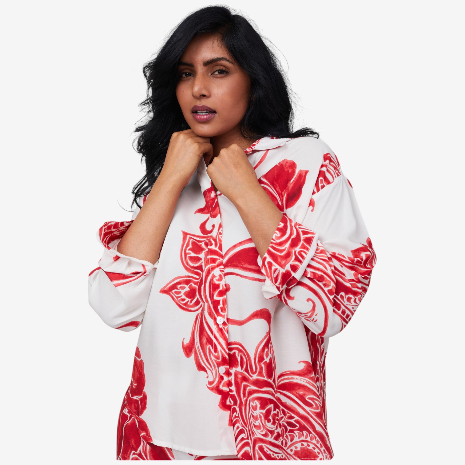 Brian Bailey Printed Long Sleeve Blouse - TSC.ca